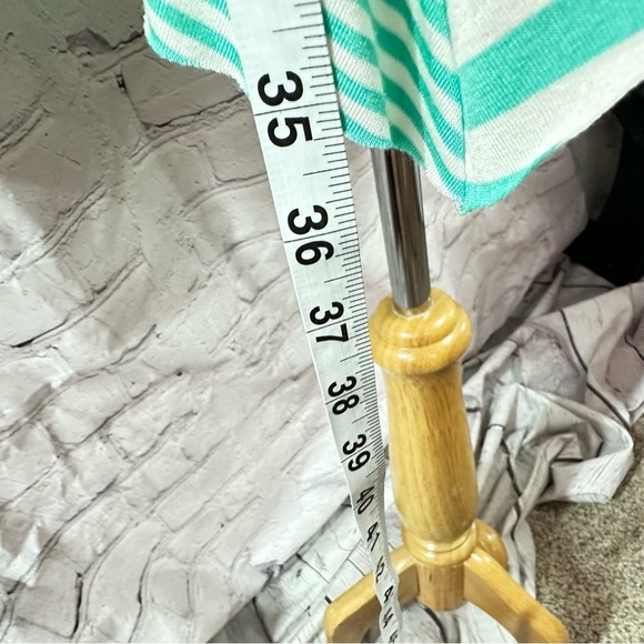NWT Umgee boutique mint blue contrast stripes casual dress spring easter - Picture 9 of 12